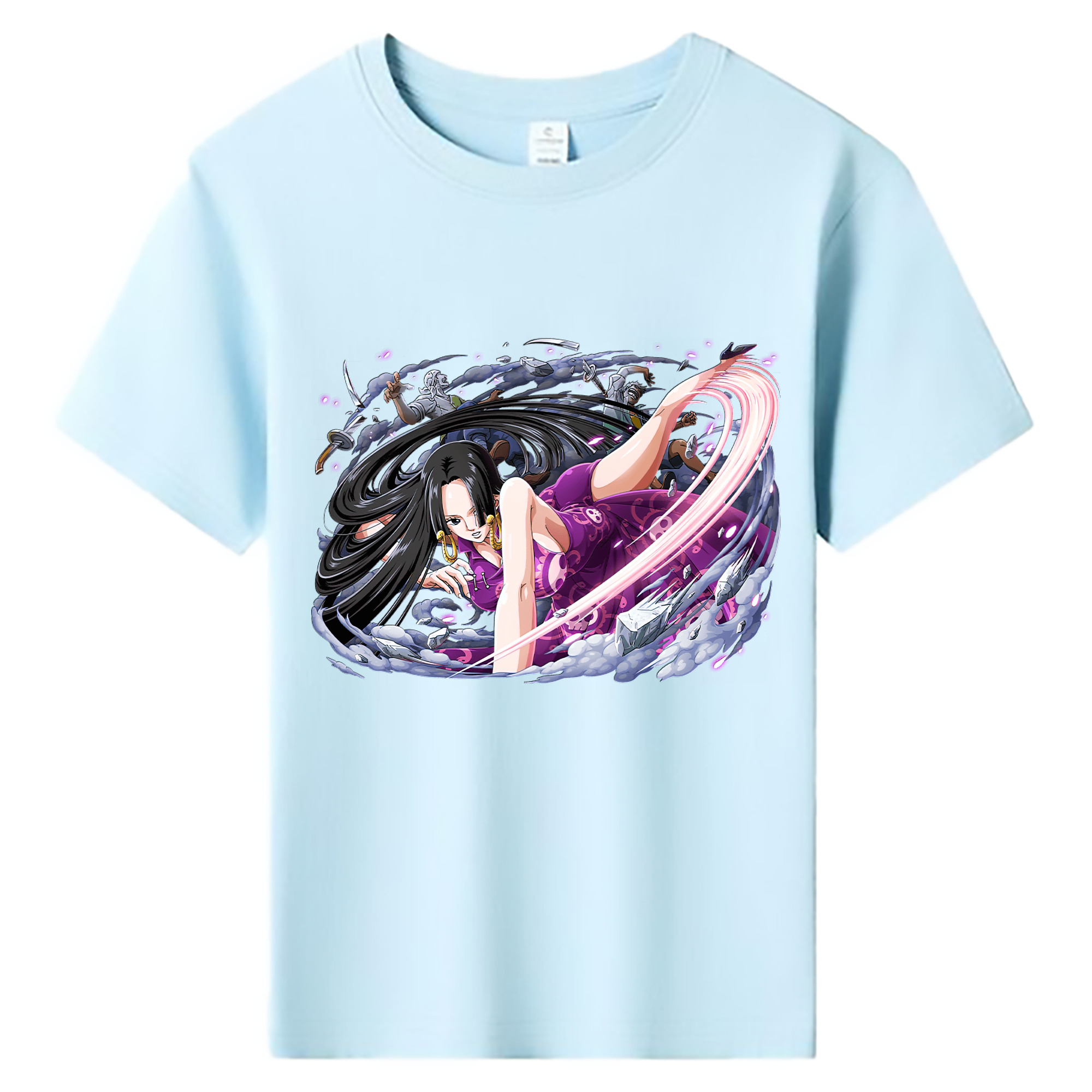 ワンピース ボア・ハンコック ONE PIECE Boa·Hancock 綿100％キッズTシャツ（フロントプリント）